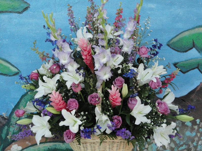 Mixed Flower Basket (BK004)