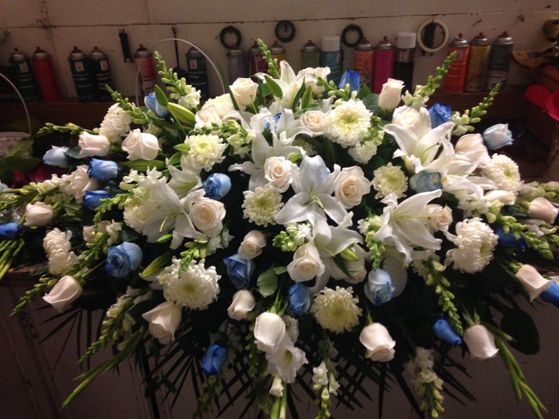White & Blue Casket (CK012)