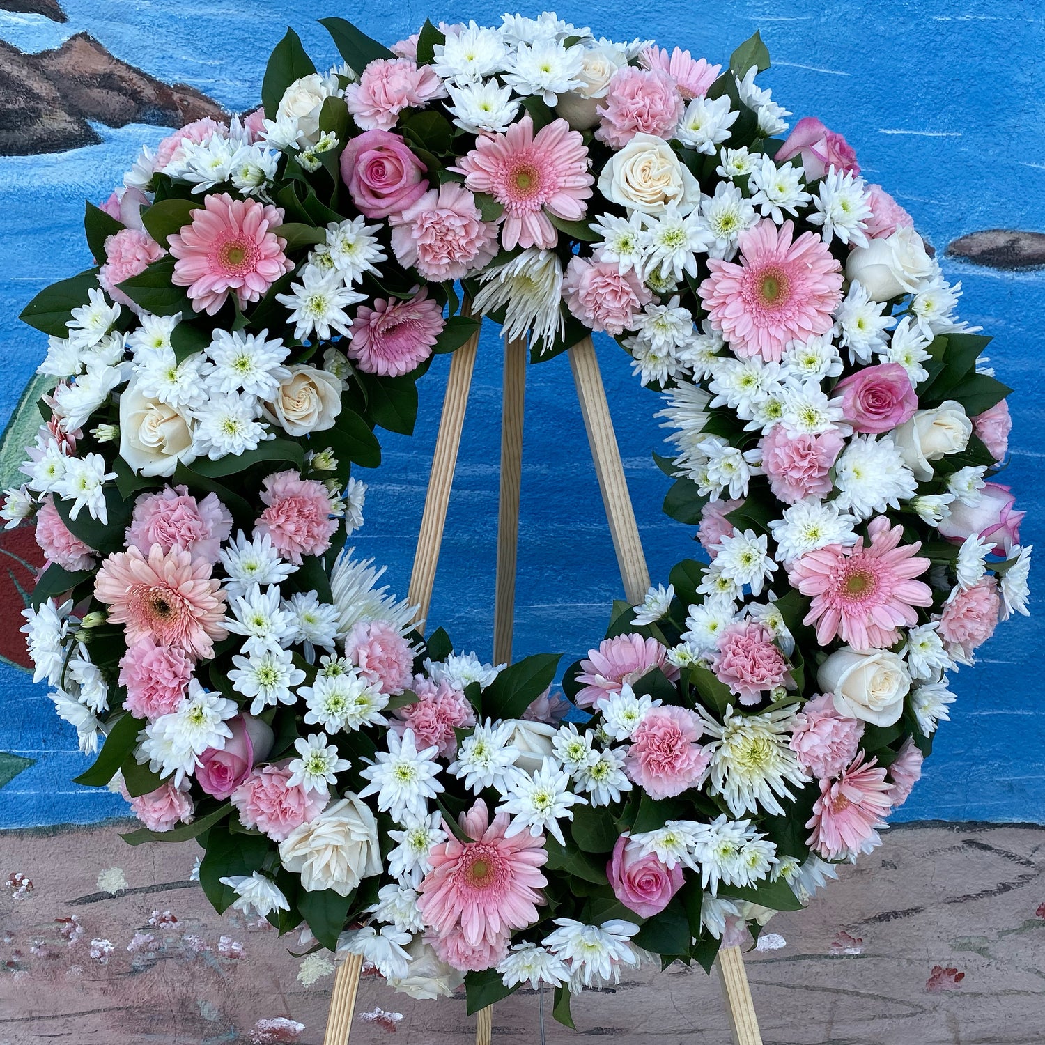 Pink & White Wreath (WT024)