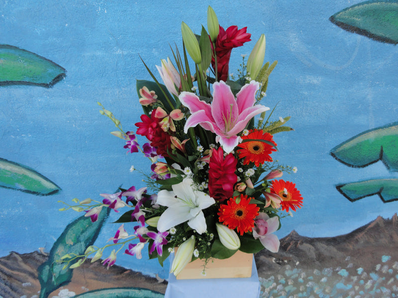 Mixed Flower Basket (BK032)