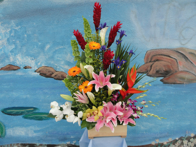 Mixed Flower Basket (BK033)
