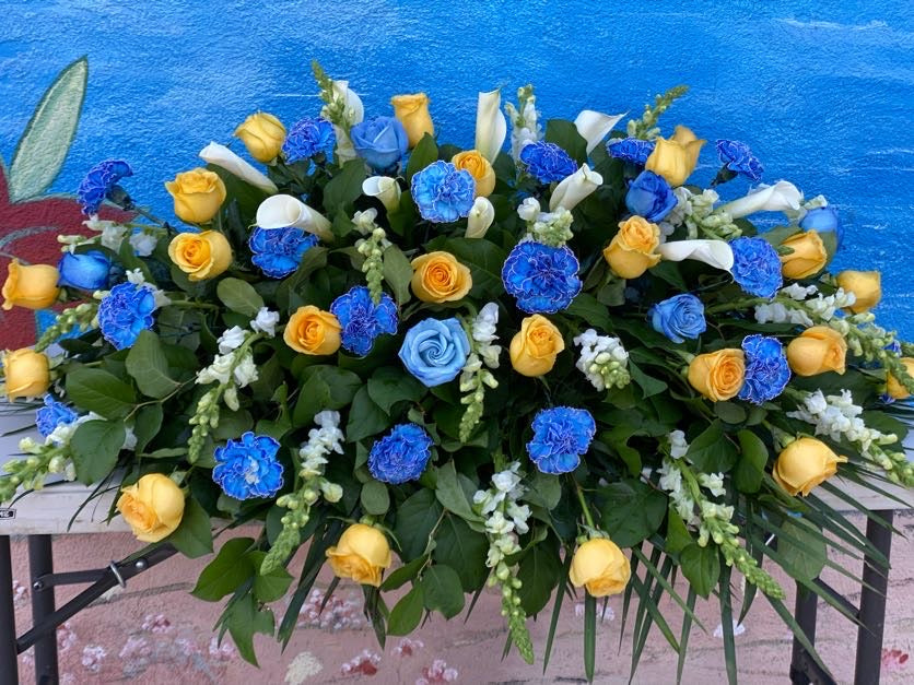 Blue & Yellow Casket (CK020)