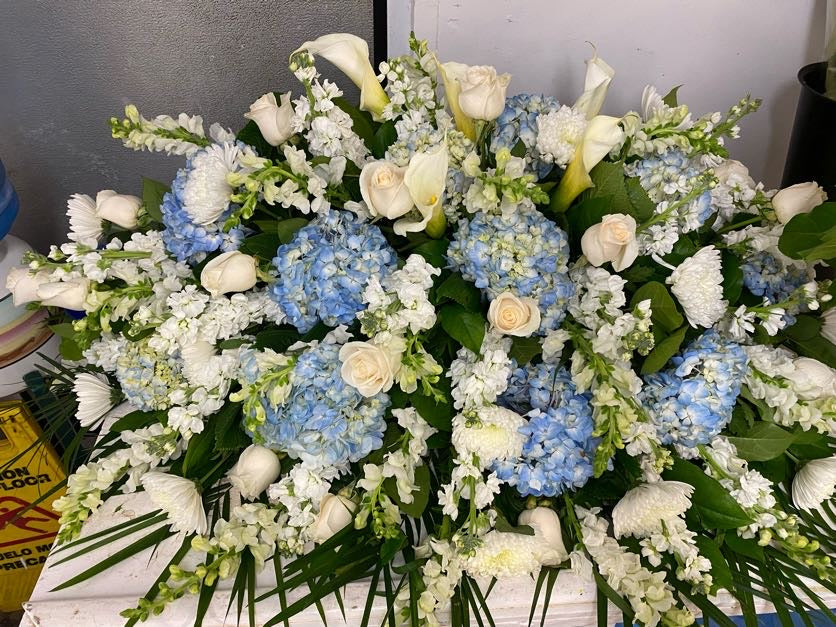 White & Blue Casket (CK023)