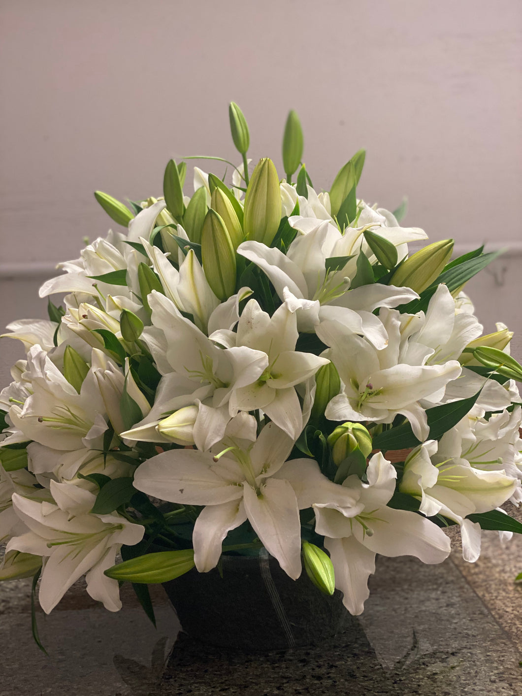 White Mixed Basket (BK018)
